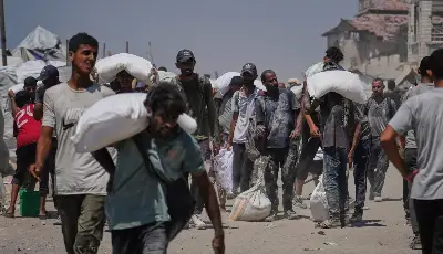 Llegan toneladas de ayuda a Franja de Gaza