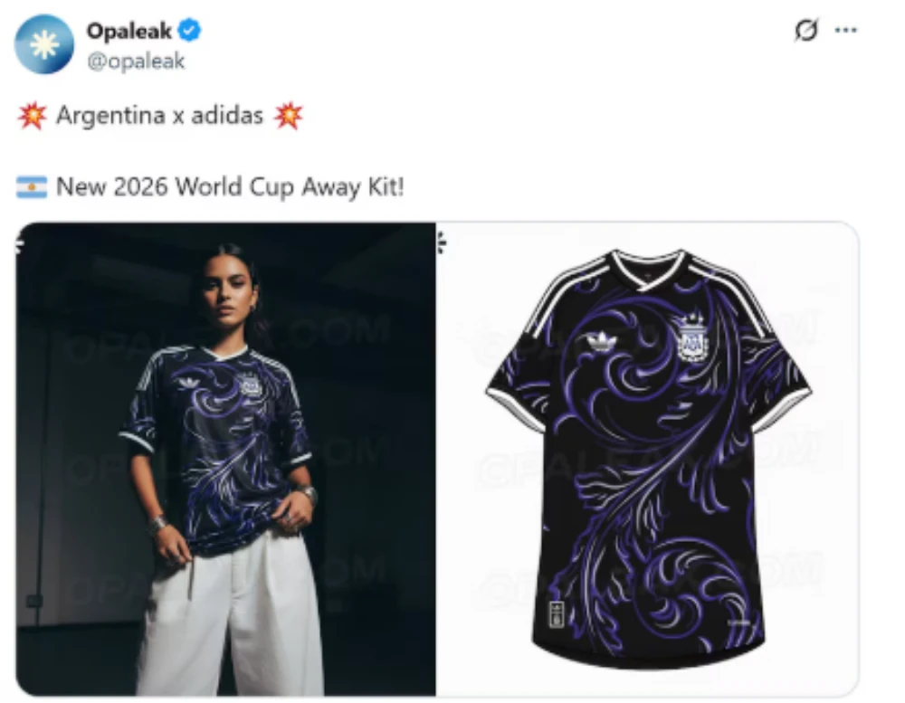 Se filtró la camiseta suplente que Argentina usaría en el Mundial 2026: el detalle “cábala” que respetaría