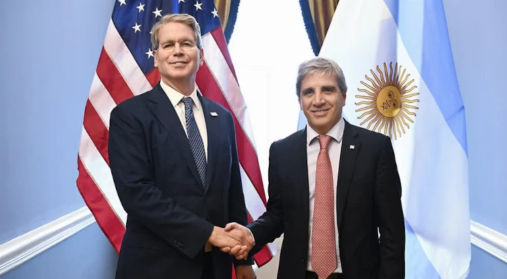 Bessent recibió a Caputo en Washington: “Continuaremos nuestras productivas conversaciones”