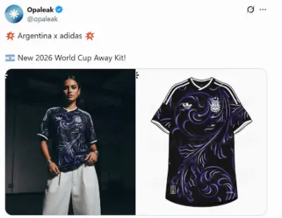 Se filtró la camiseta suplente que Argentina usaría en el Mundial 2026: el detalle “cábala” que respetaría