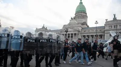 El mapa de la marcha al Congreso contra la Reforma Laboral: el Gobierno decidió reforzar la seguridad y vigilancia