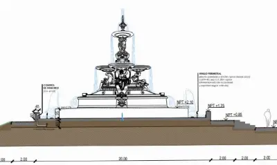 Convocan a una Audiencia Pública para reinstalar la histórica Fuente Monumental en el Parque 3 de Febrero