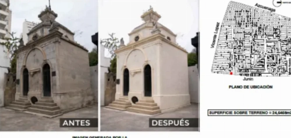 La Ciudad dio de baja la licitación para instalar un gift shop en una bóveda del Cementerio de la Recoleta